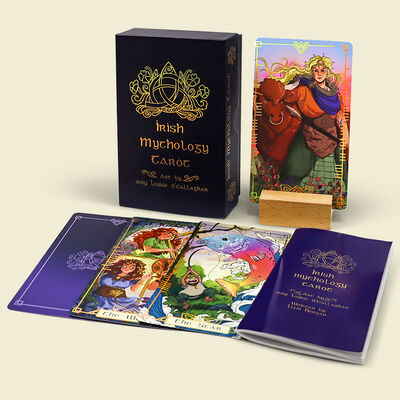 खरीदें कस्टम वाटरप्रूफ पीवीसी 300gsm पार्टी और उपहार के लिए मुद्रित कस्टम लोगो के साथ ब्लू कोर टैरो कार्ड online manufacture